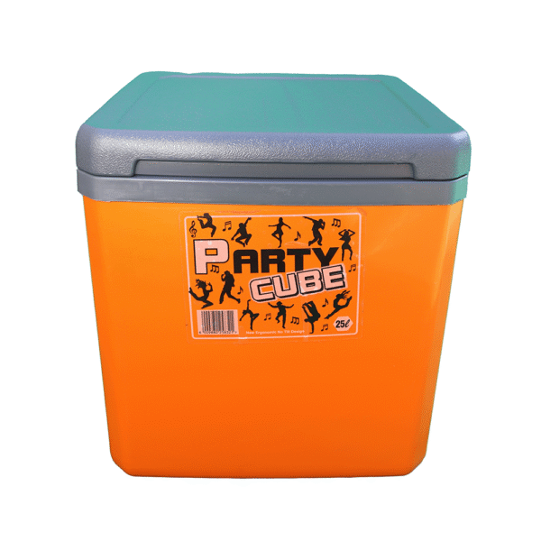 Party Cube Cooler Box 25L Orange